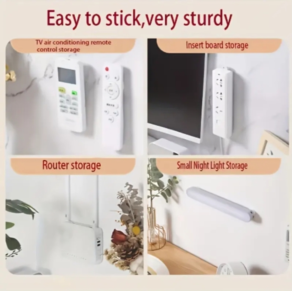 (BUY NOW)2 Pcs. magnetic self-adhesive hooks for wall mounting, NIP